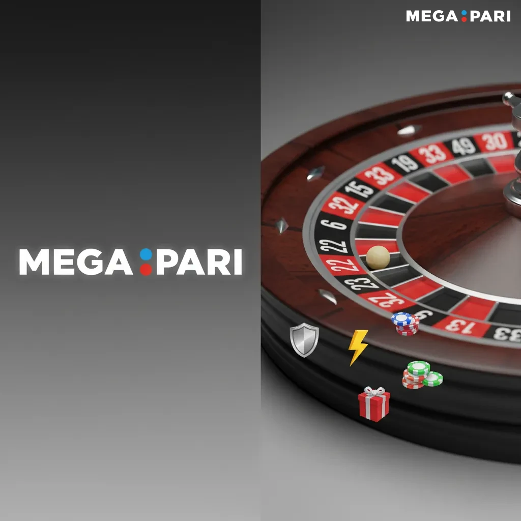 Infographie des fonctionnalités de MegaPari: paiements Wave/Orange/Moov, bonus 200%+150 tours, app mobile, RTP, support CI.