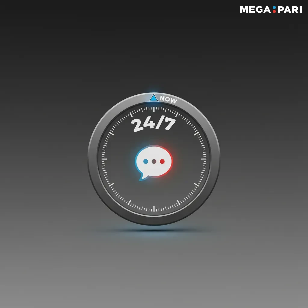 Icône de chat en bas à droite pour assistance 24/7; réponse en 1–2 minutes