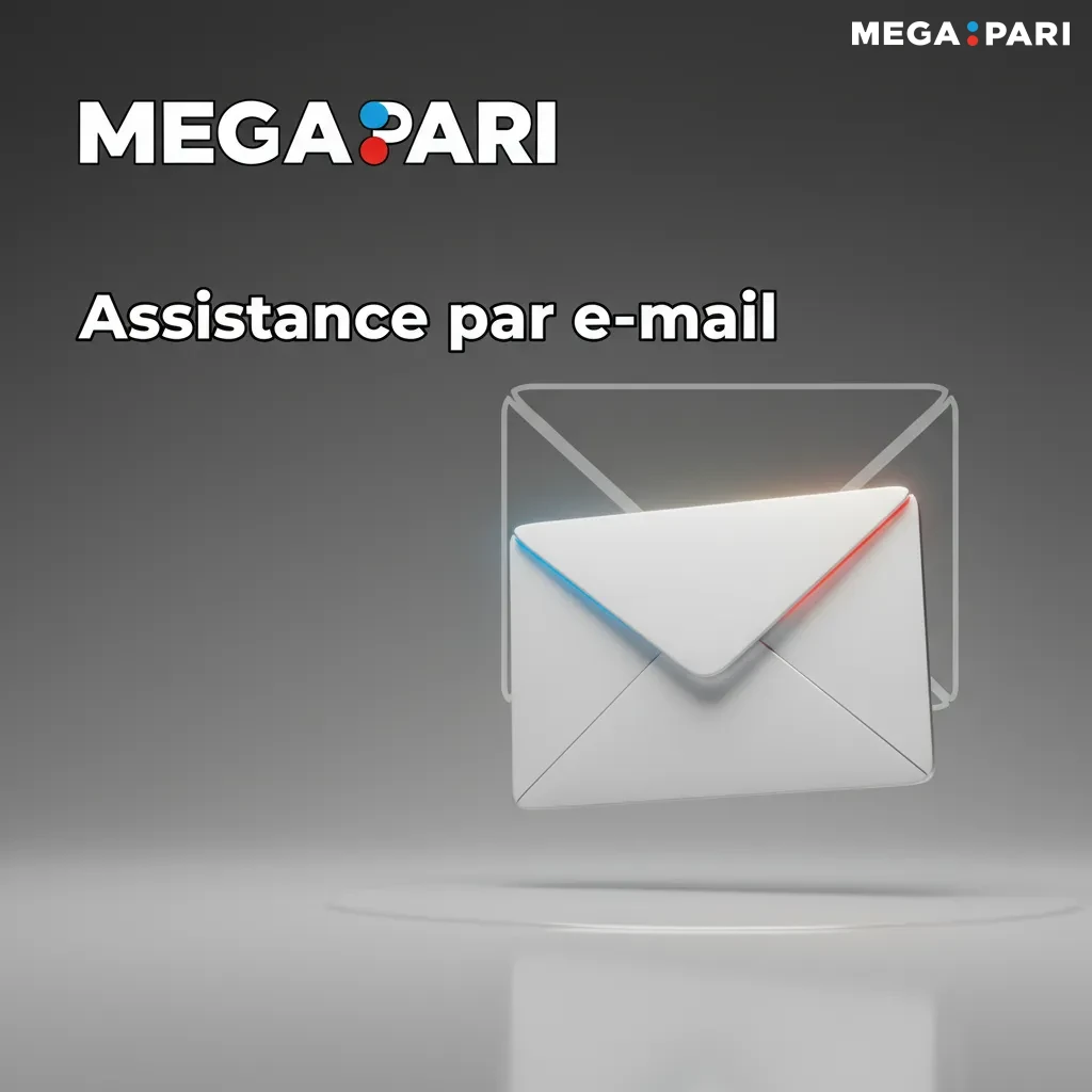Assistance e-mail: support@megapari.com, réponses 1-12 h, 24/7. Joignez pièces (captures, PDF) pour KYC et litiges.
