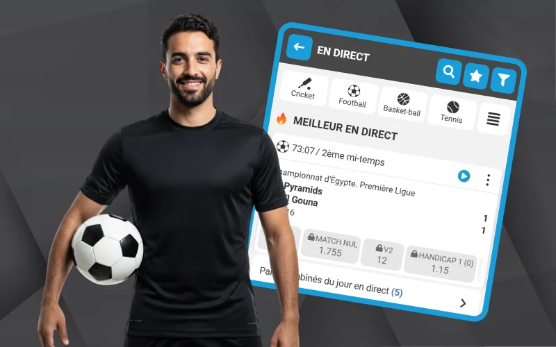 Les paris en direct vous permettent de placer des paris pendant les matchs sur Megapari.