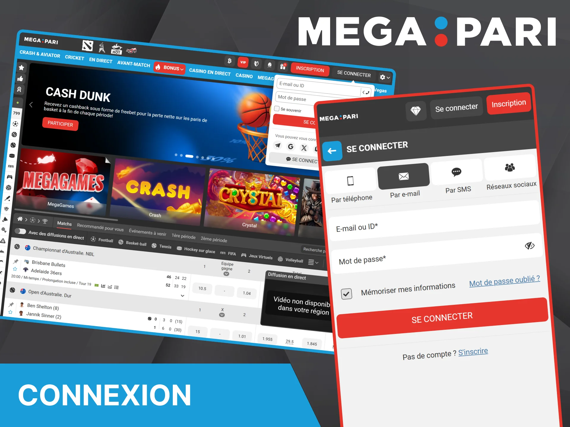 Découvrez comment vous connecter rapidement à votre compte personnel sur la plateforme de paris sportifs Megapari.