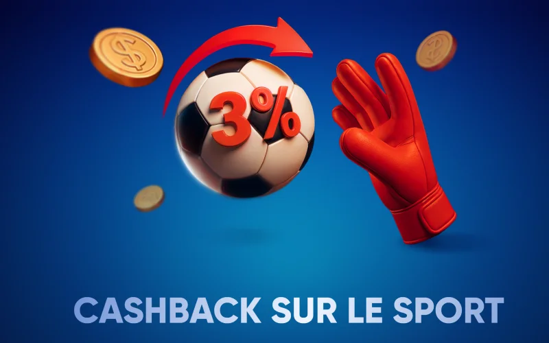 Cashback sur le sport est un programme de cashback proposé par le bookmaker Megapari.