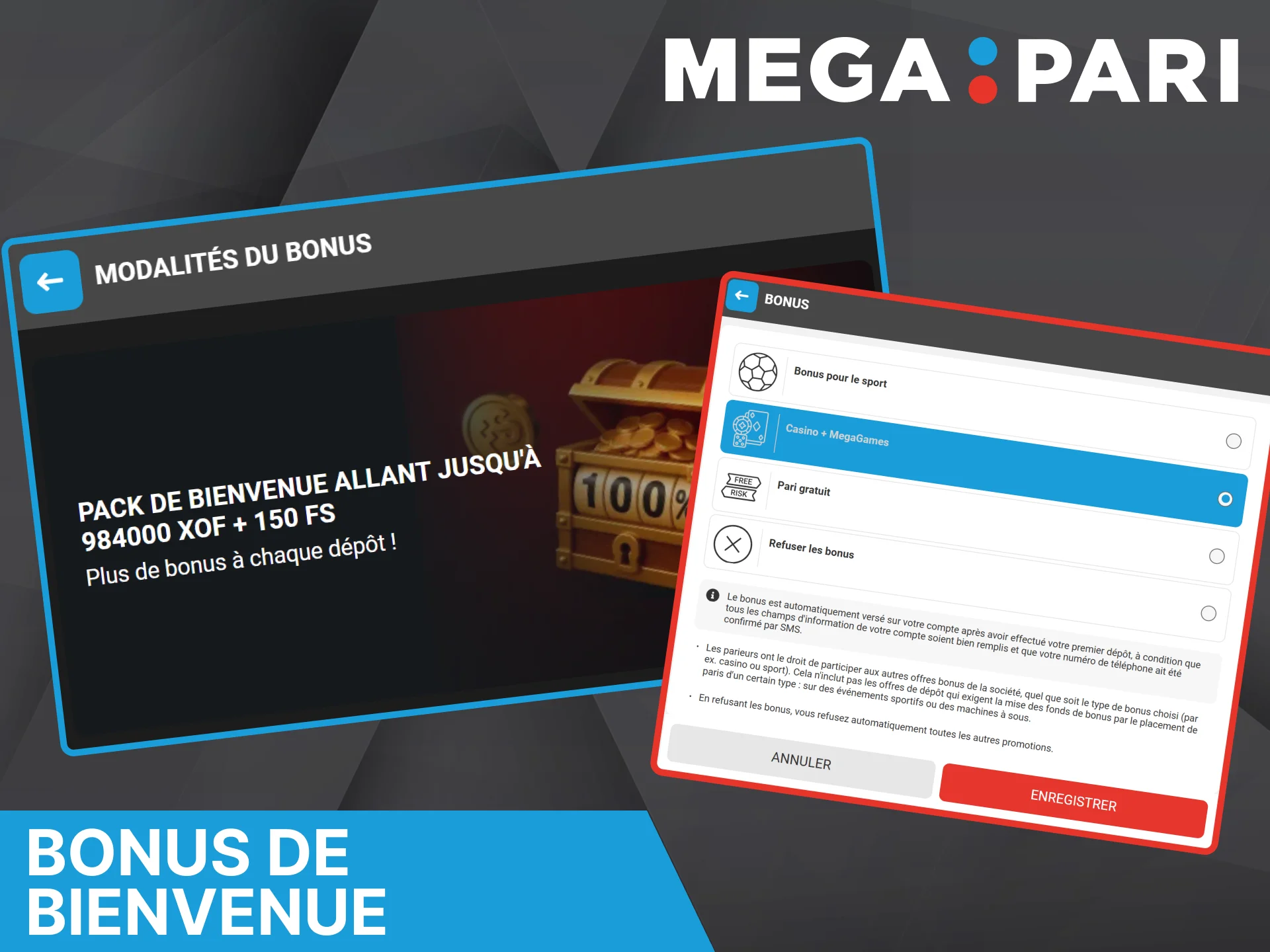 Megapari Casino offre aux nouveaux joueurs des bonus et des tours gratuits.
