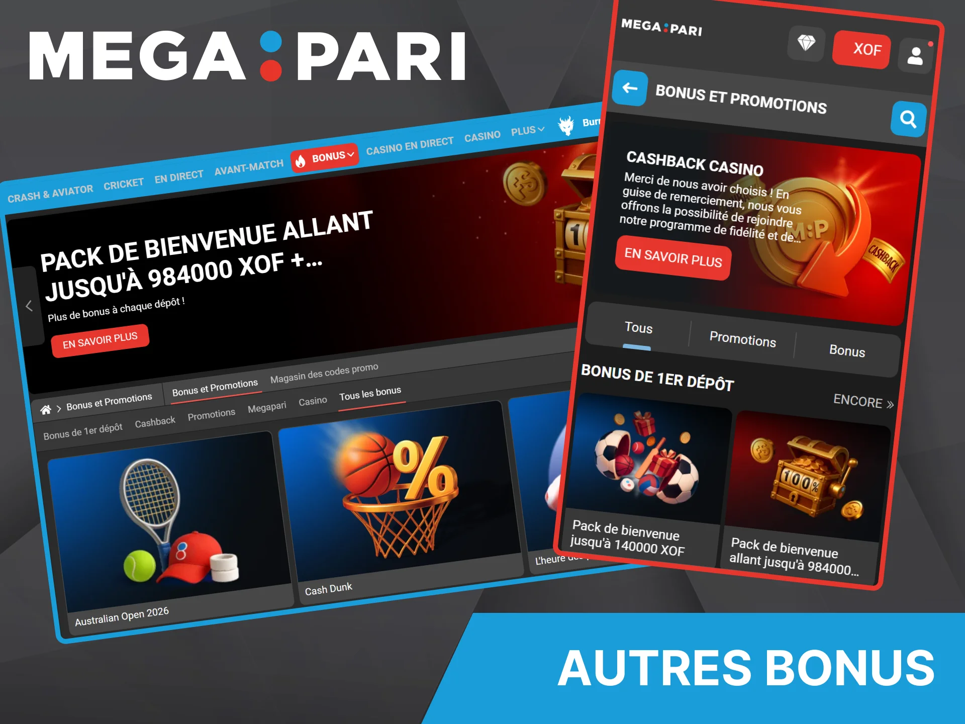 Aperçu des différentes promotions et offres destinées aux joueurs réguliers du casino Megapari.