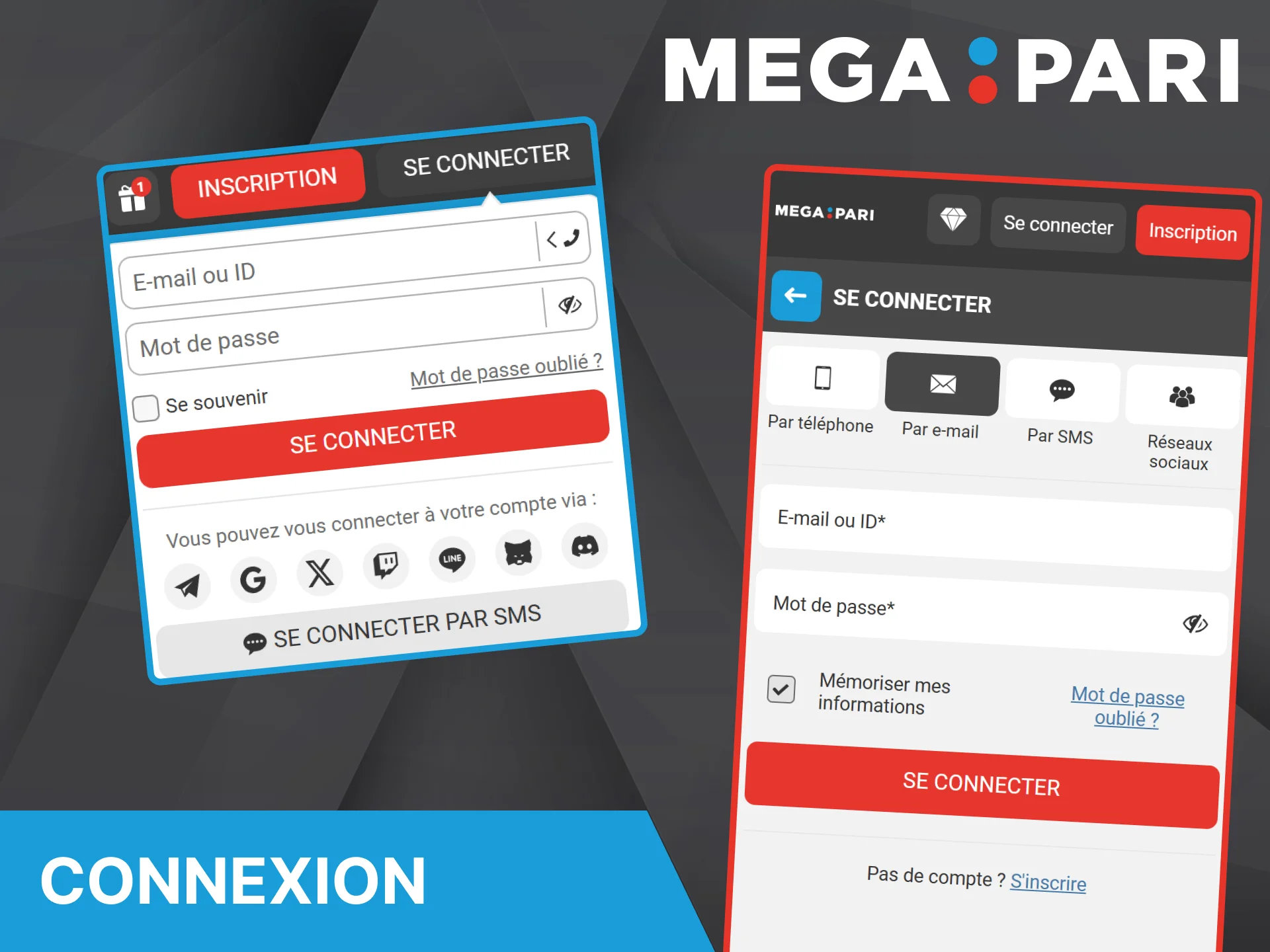Connectez-vous et accédez à votre profil personnel sur le site du bookmaker Megapari.